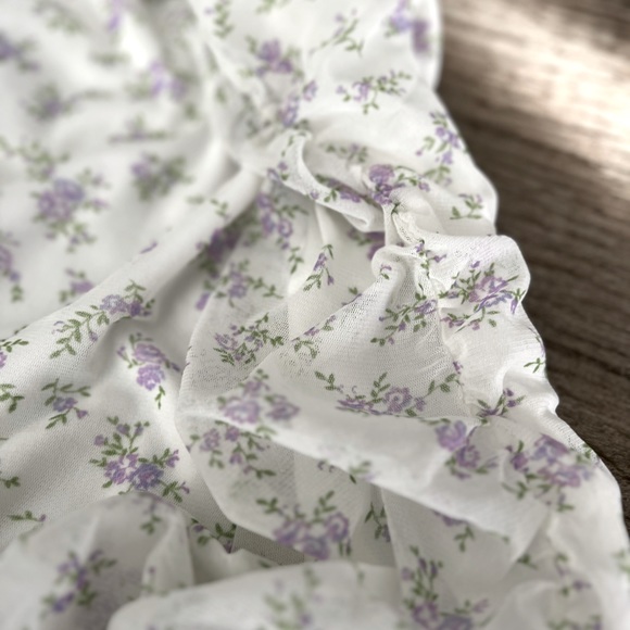 ASOS DESIGN Tall mesh mini skirt in light ditsy floral print size 12 - Picture 9 of 16